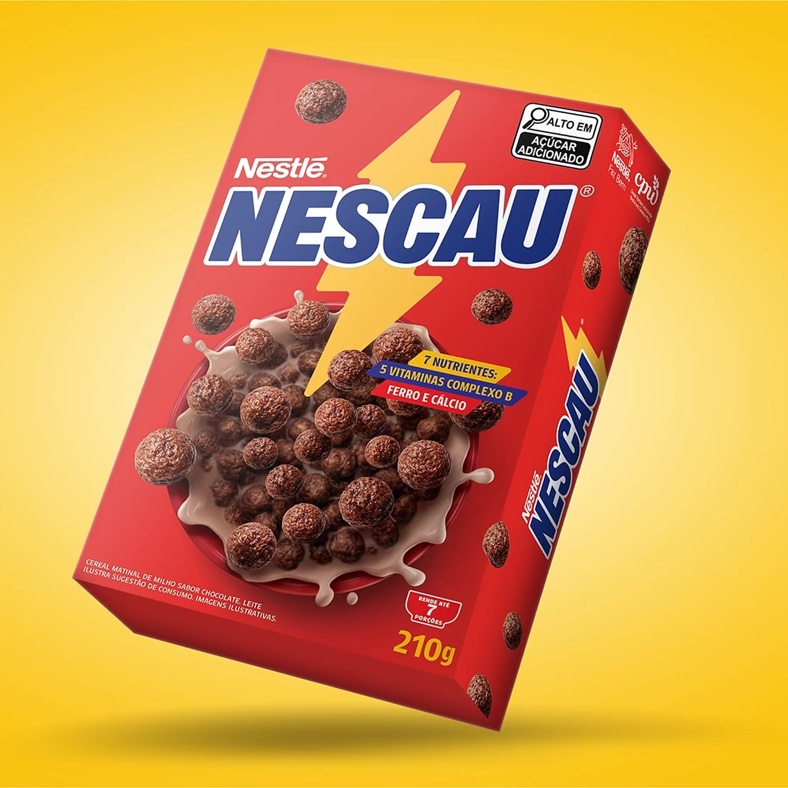Plau desenha a Nescau Display, família de 36 estilos com o raio nas letras