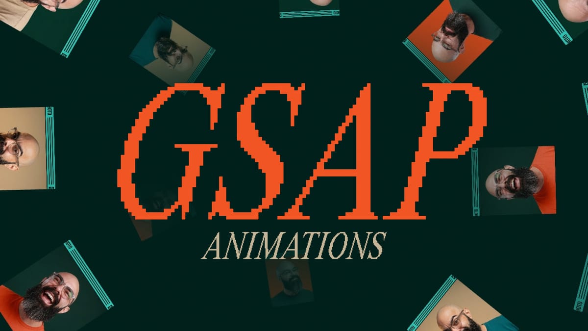 5 repositórios de animações GSAP